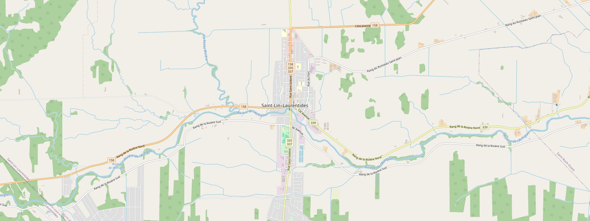 Plan des rues de Saint-Lin--Laurentides