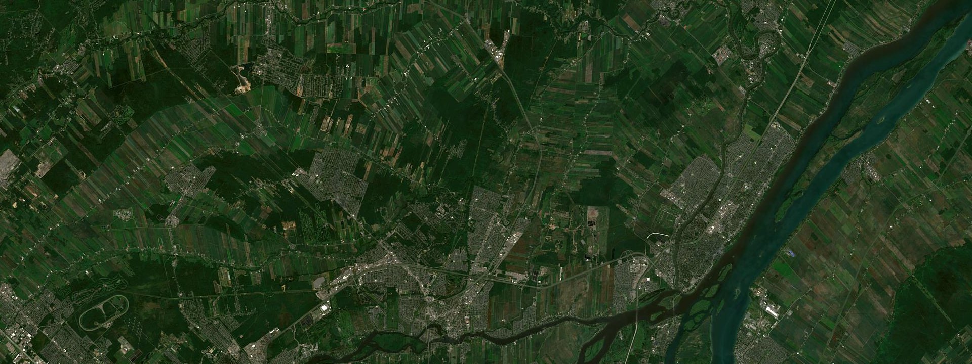 Vue satellite de Mascouche