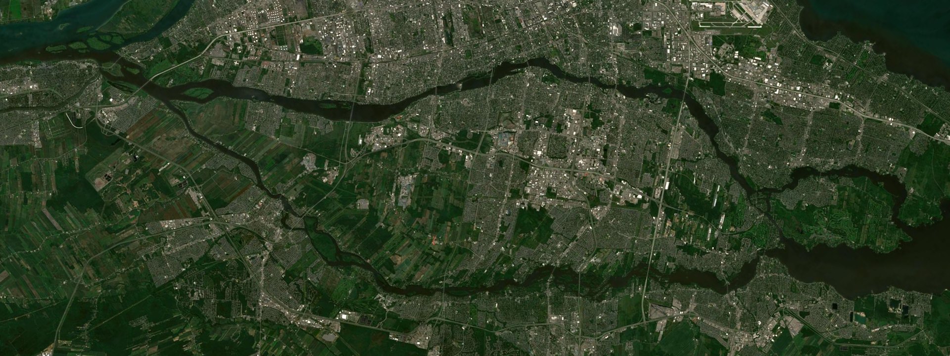 Vue satellite de Laval