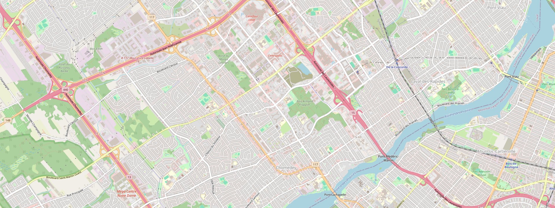 Plan des rues de Laval
