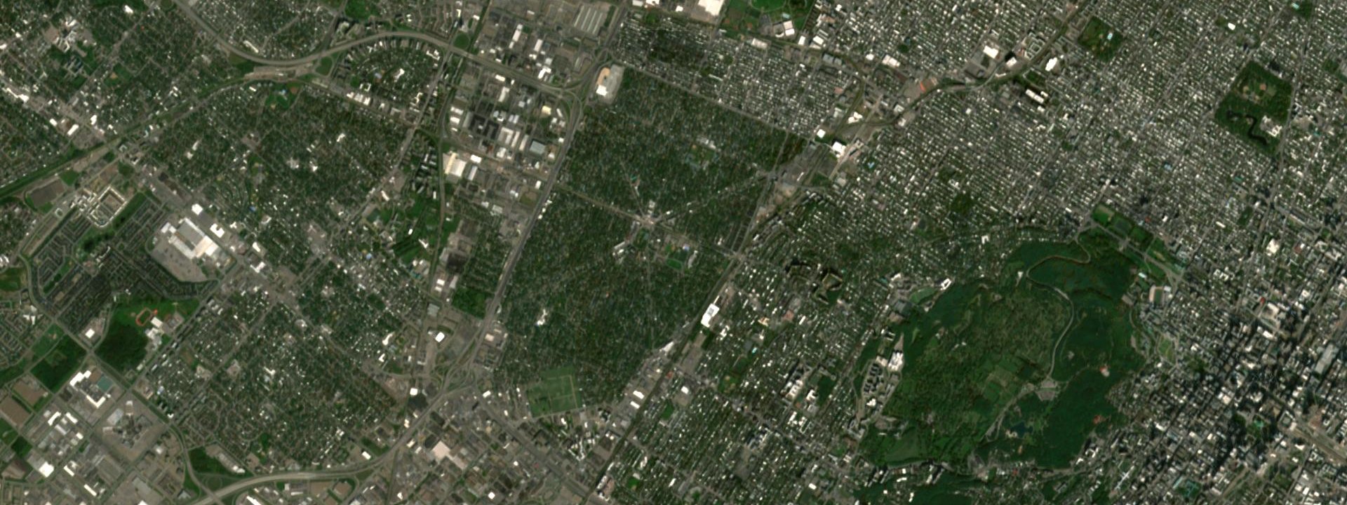 Vue satellite de Mont-Royal
