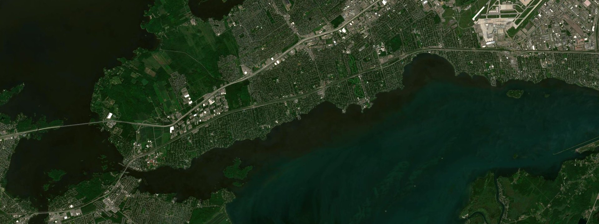 Vue satellite de Beaconsfield