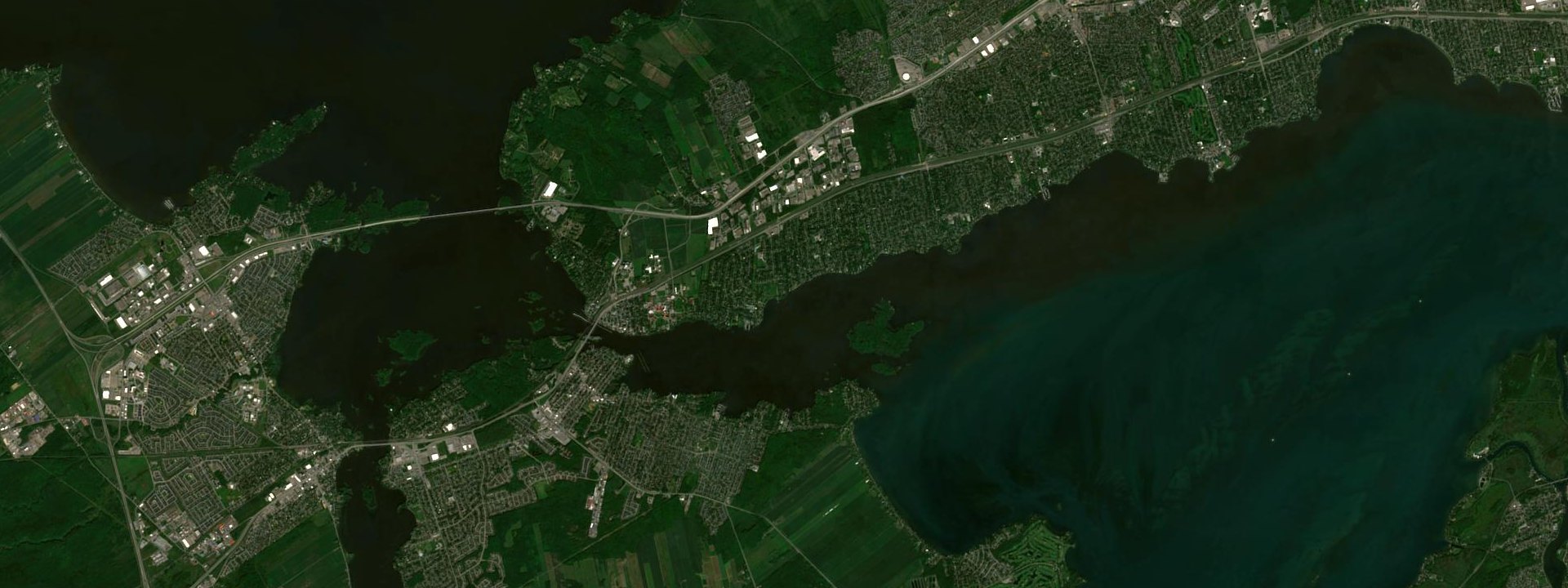 Vue satellite de Baie-D'Urfé