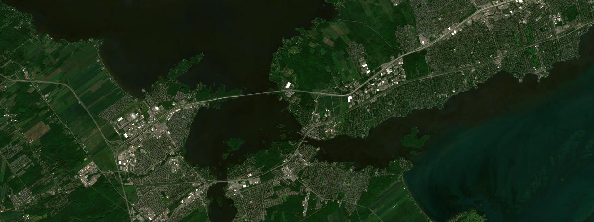 Vue satellite de Senneville