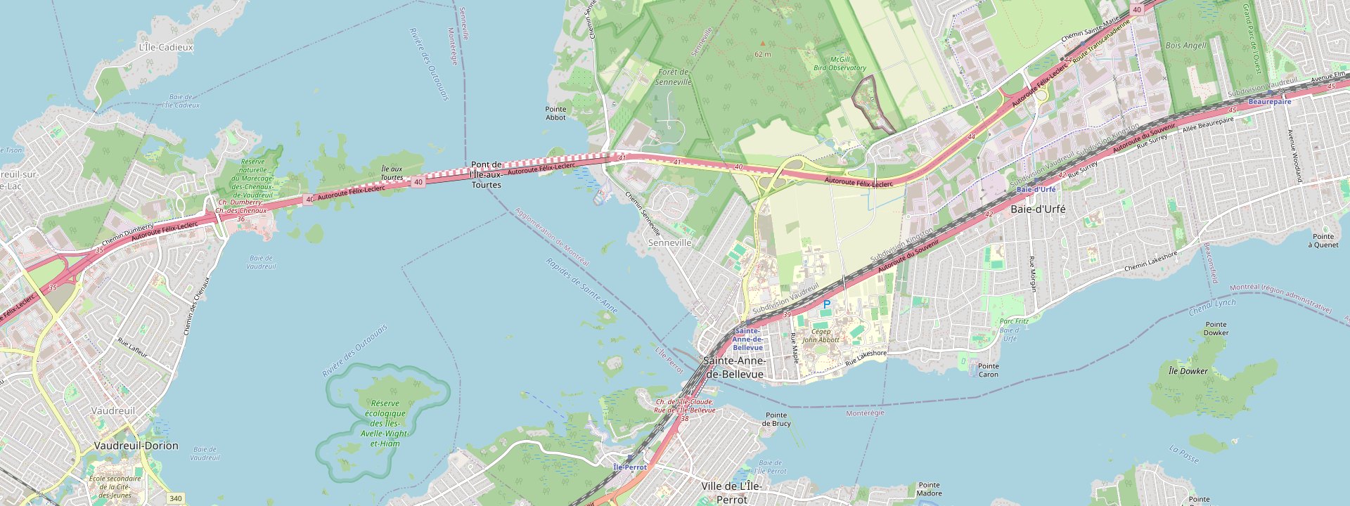 Plan des rues de Senneville