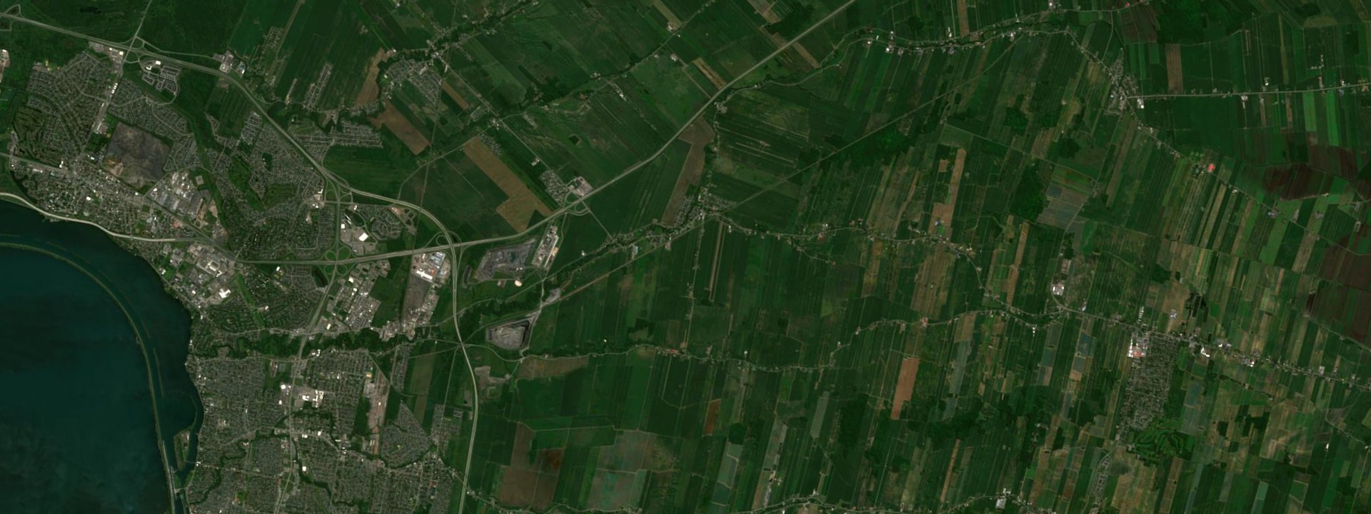Vue satellite de Saint-Mathieu