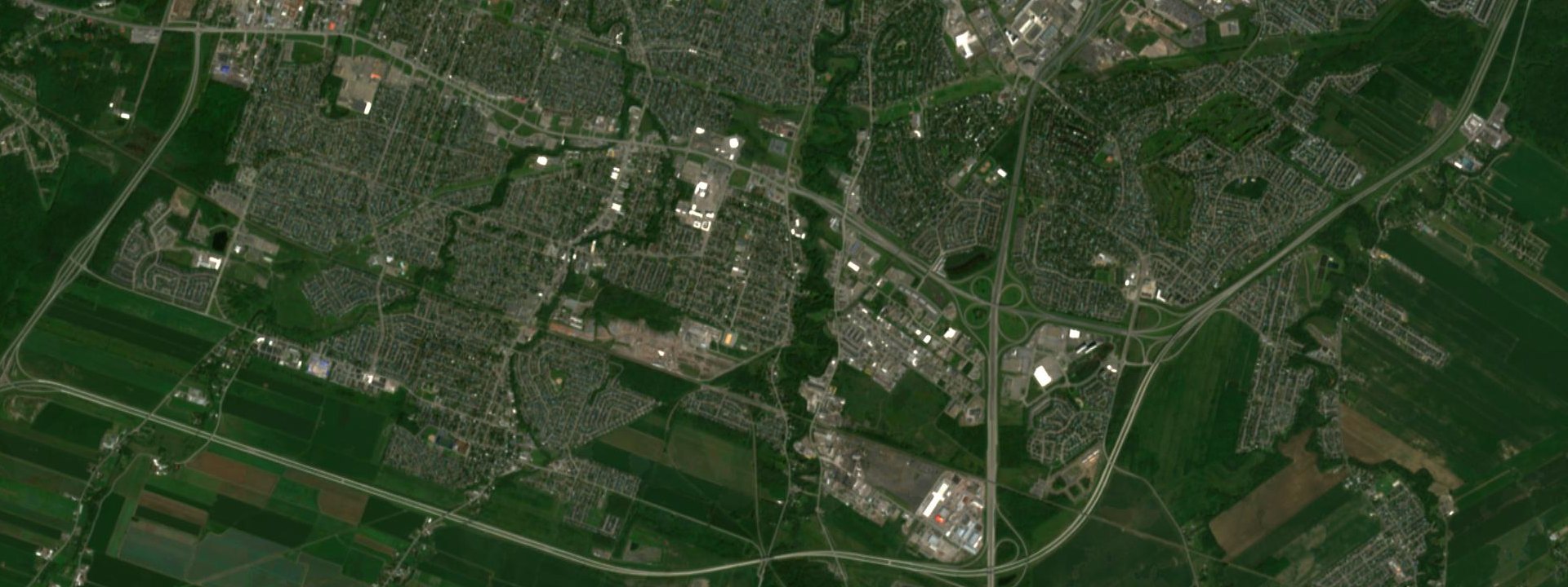 Vue satellite de Delson
