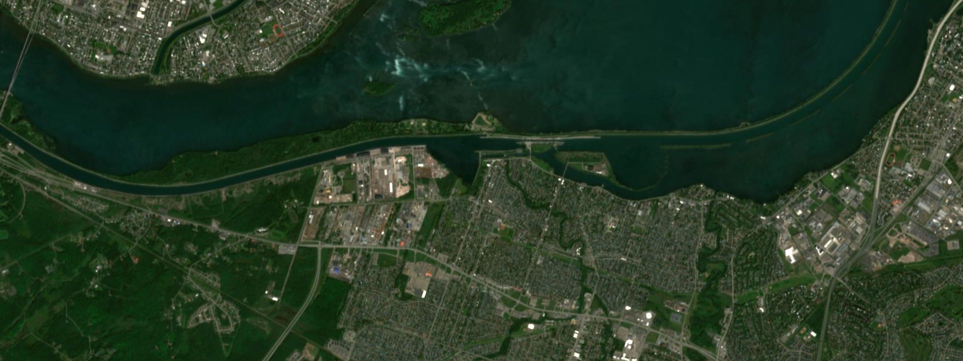Vue satellite de Sainte-Catherine