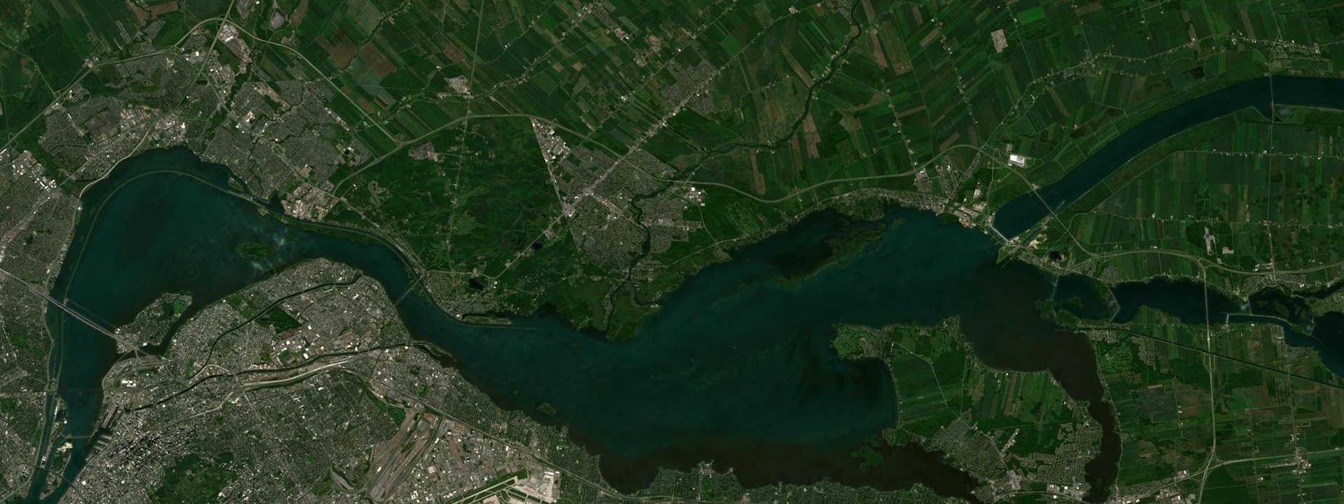 Vue satellite de Châteauguay