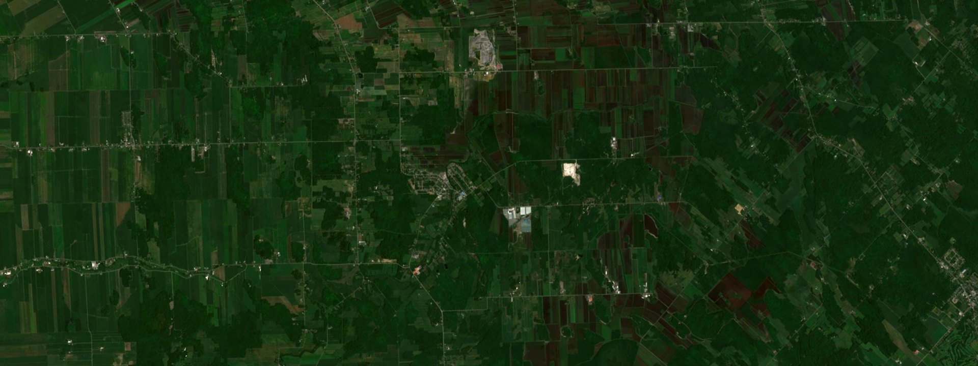 Vue satellite de Sainte-Clotilde
