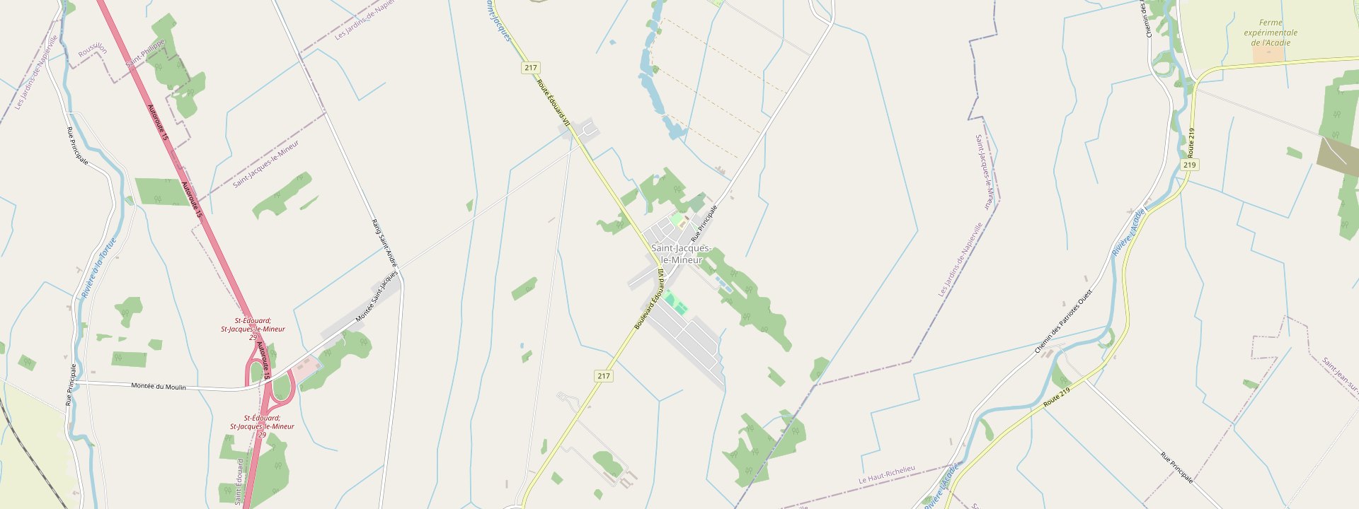 Plan des rues de Saint-Jacques-le-Mineur