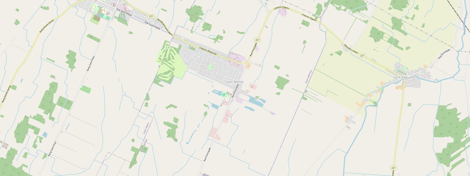 Plan des rues de Saint-Michel