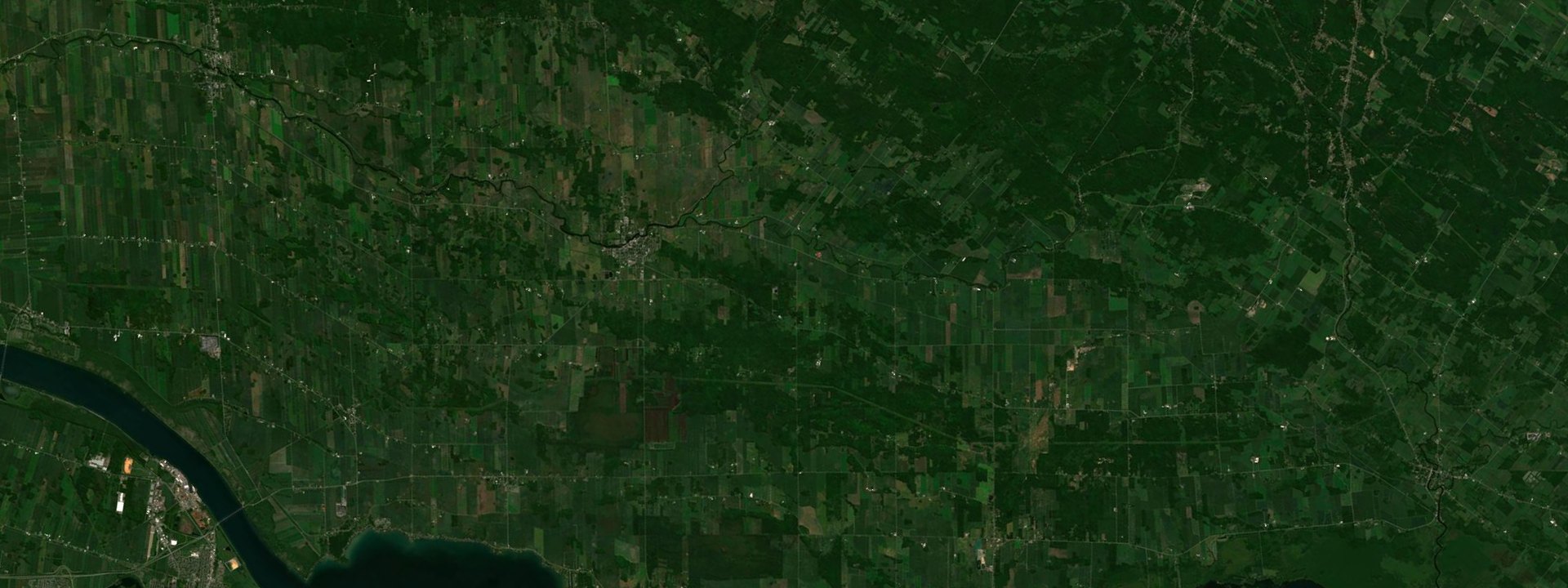 Vue satellite de Godmanchester
