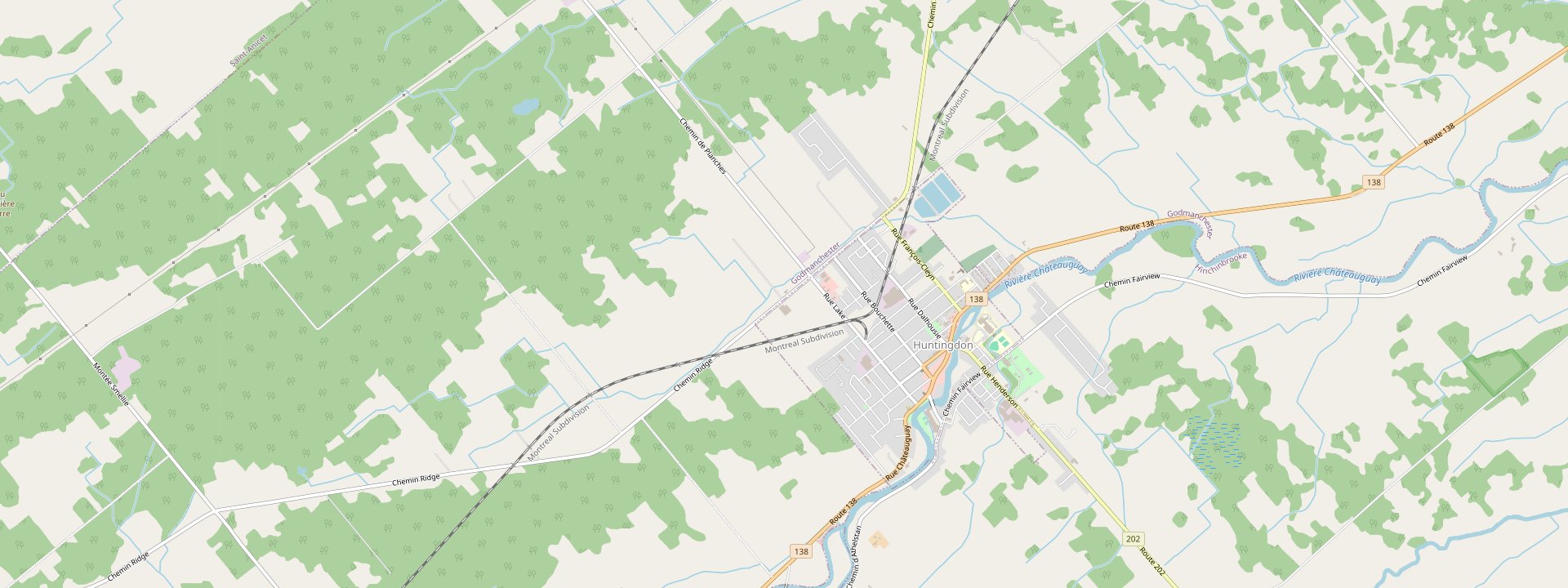 Plan des rues de Godmanchester