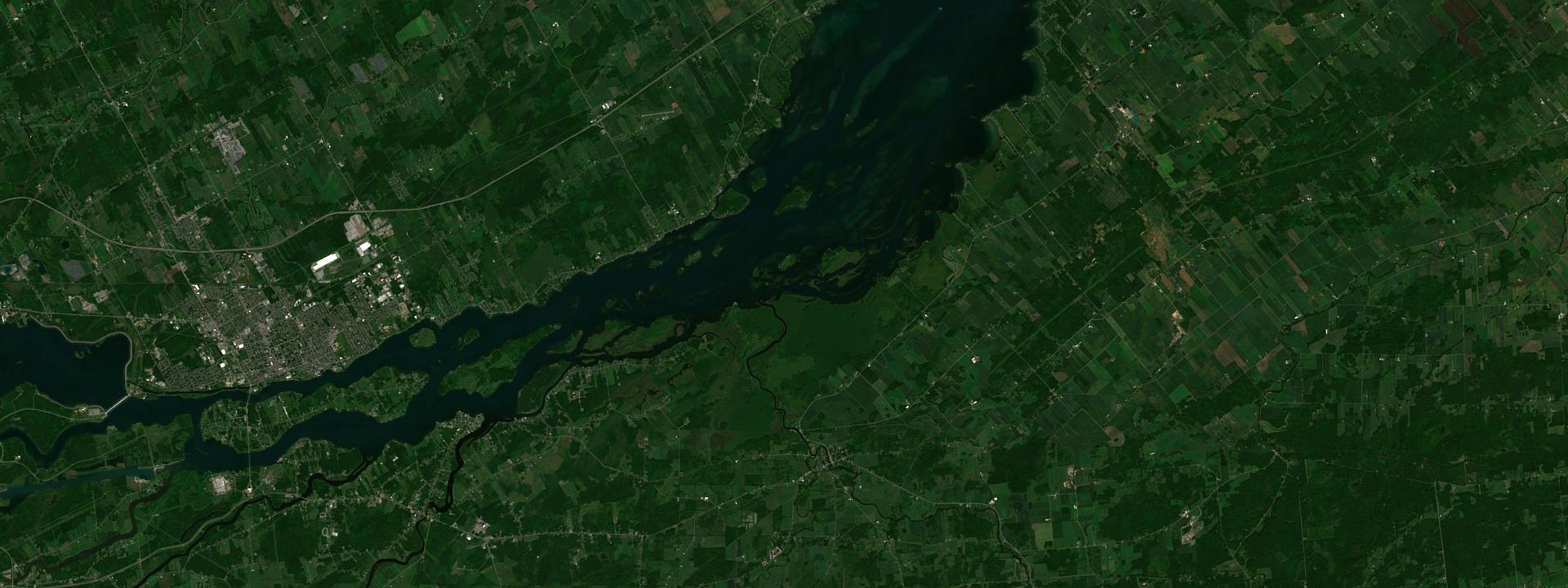 Vue satellite de Dundee
