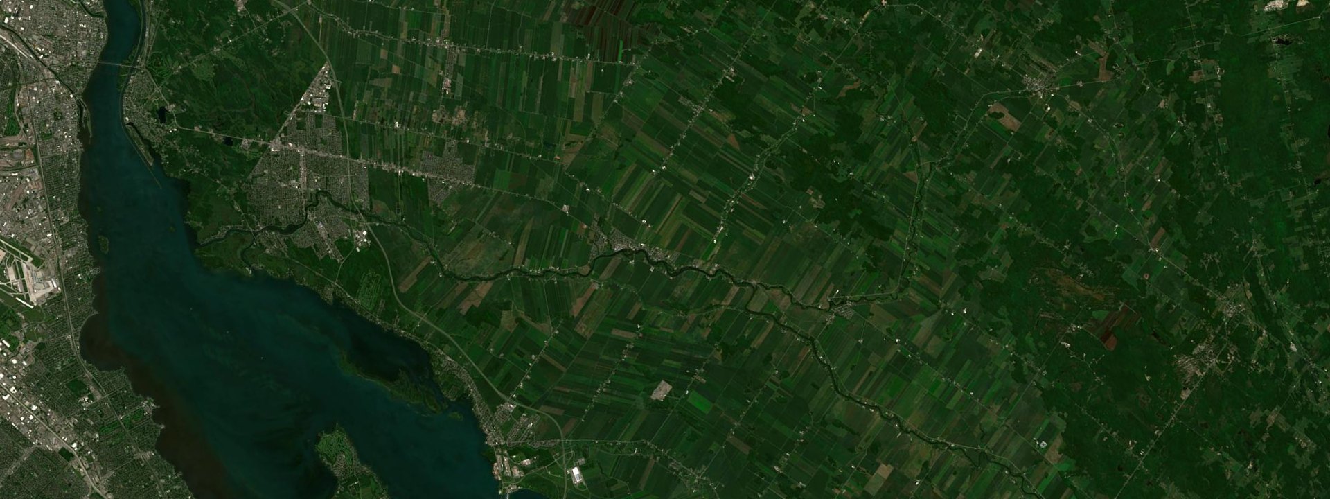 Vue satellite de Sainte-Martine
