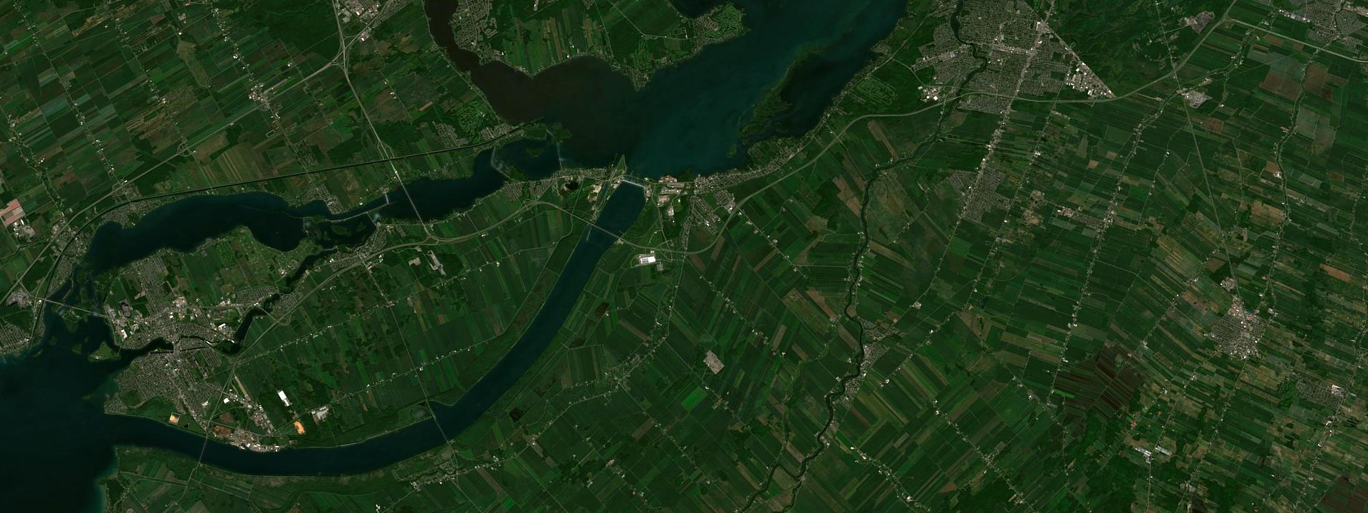 Vue satellite de Beauharnois