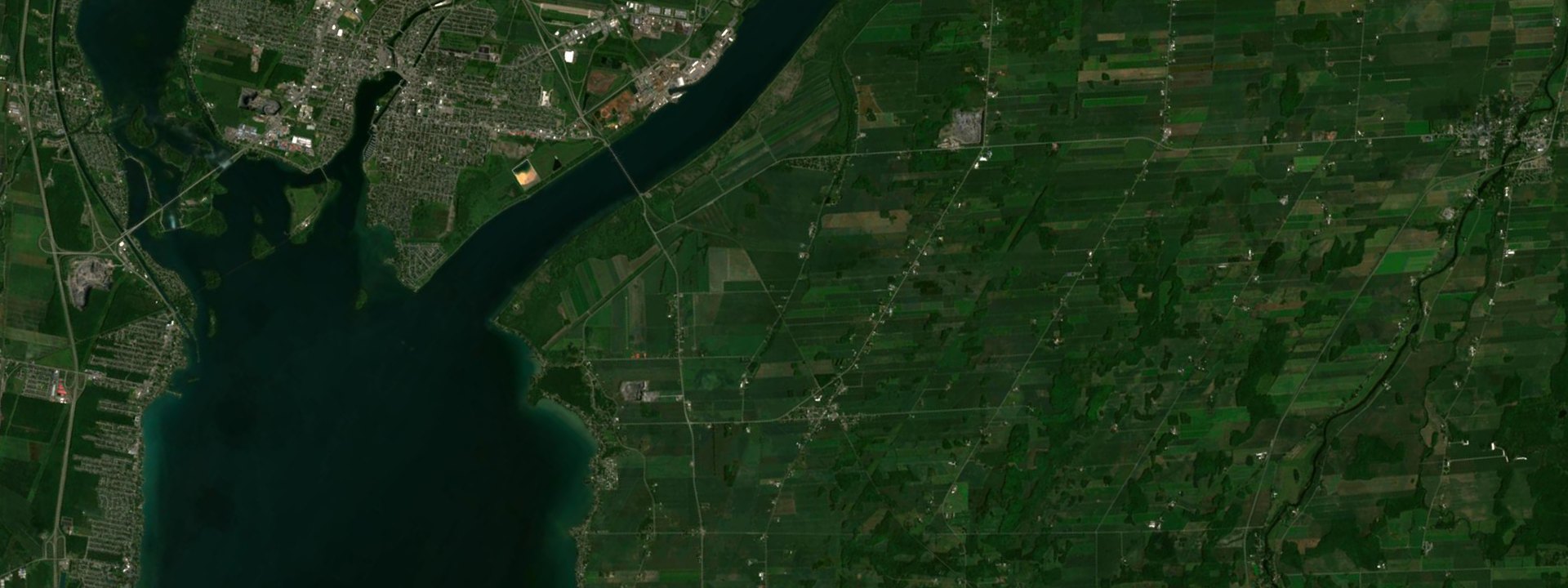 Vue satellite de Saint-Stanislas-de-Kostka