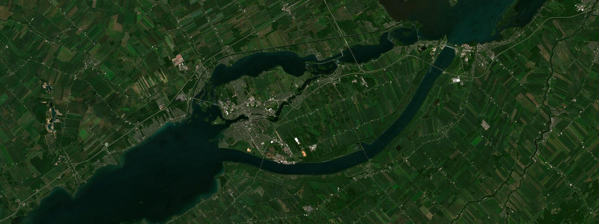 Vue satellite de Salaberry-de-Valleyfield
