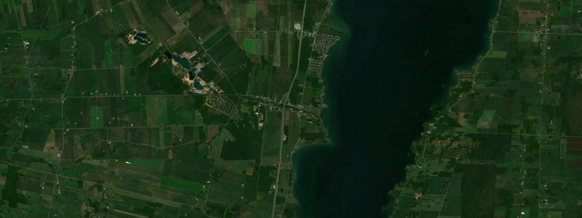Vue satellite de Rivière-Beaudette