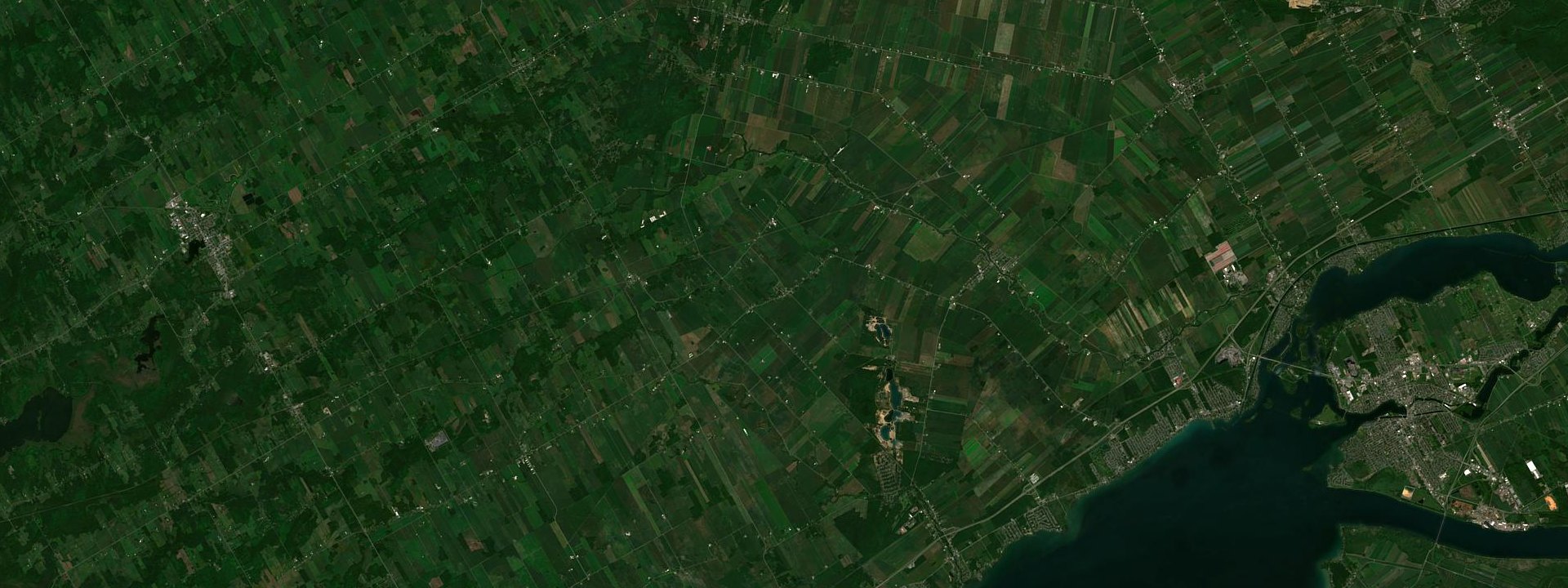 Vue satellite de Saint-Télesphore