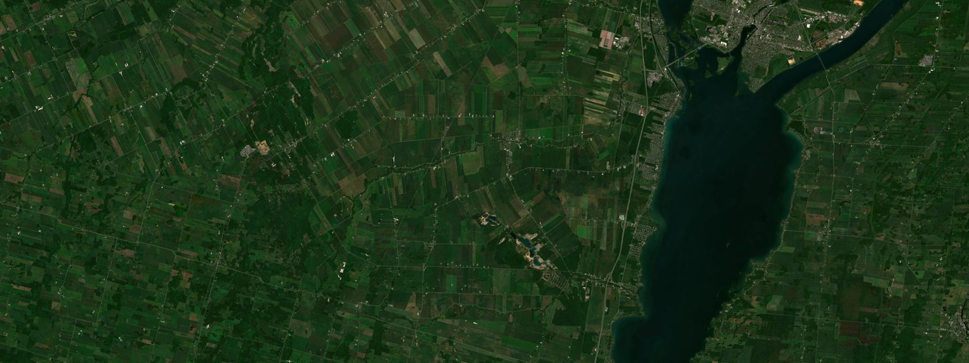 Vue satellite de Saint-Polycarpe