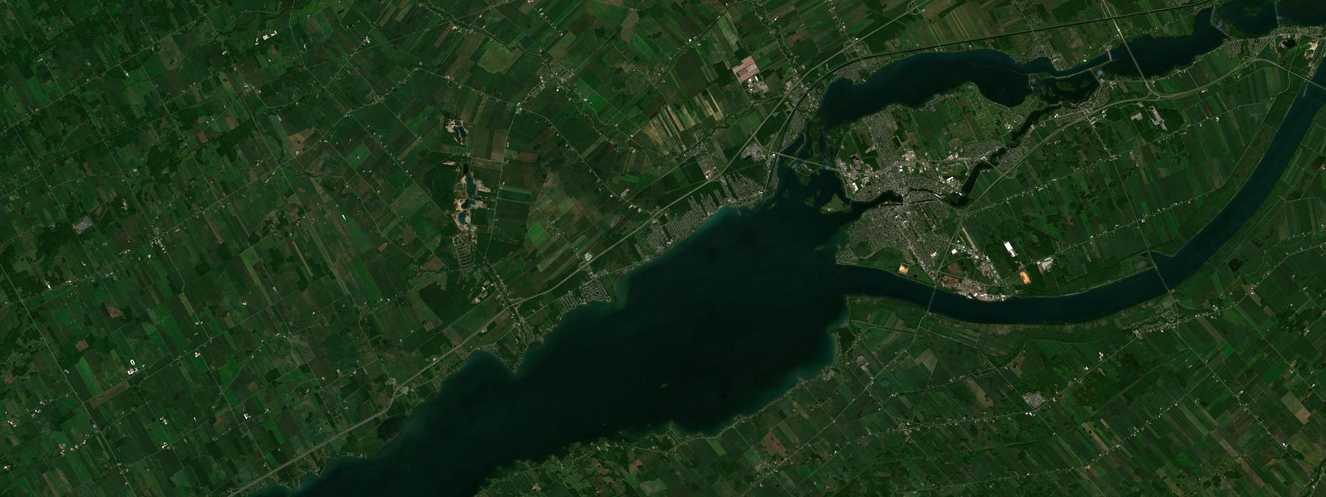 Vue satellite de Saint-Zotique