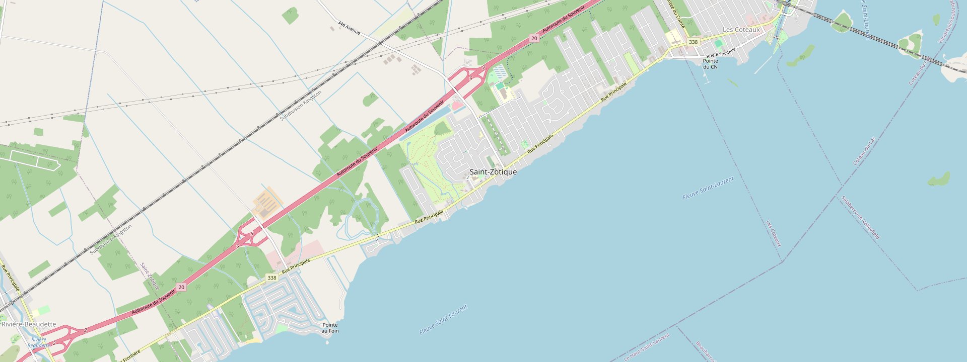 Plan des rues de Saint-Zotique