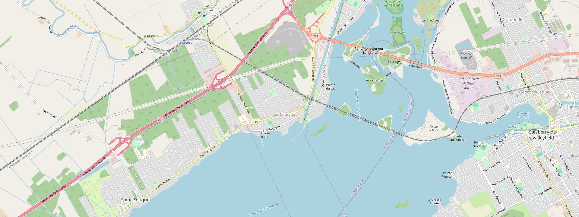 Plan des rues de Les Coteaux