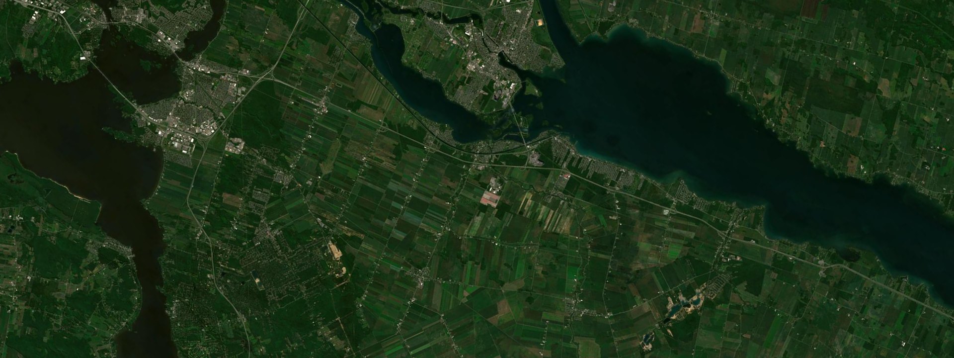Vue satellite de Coteau-du-Lac