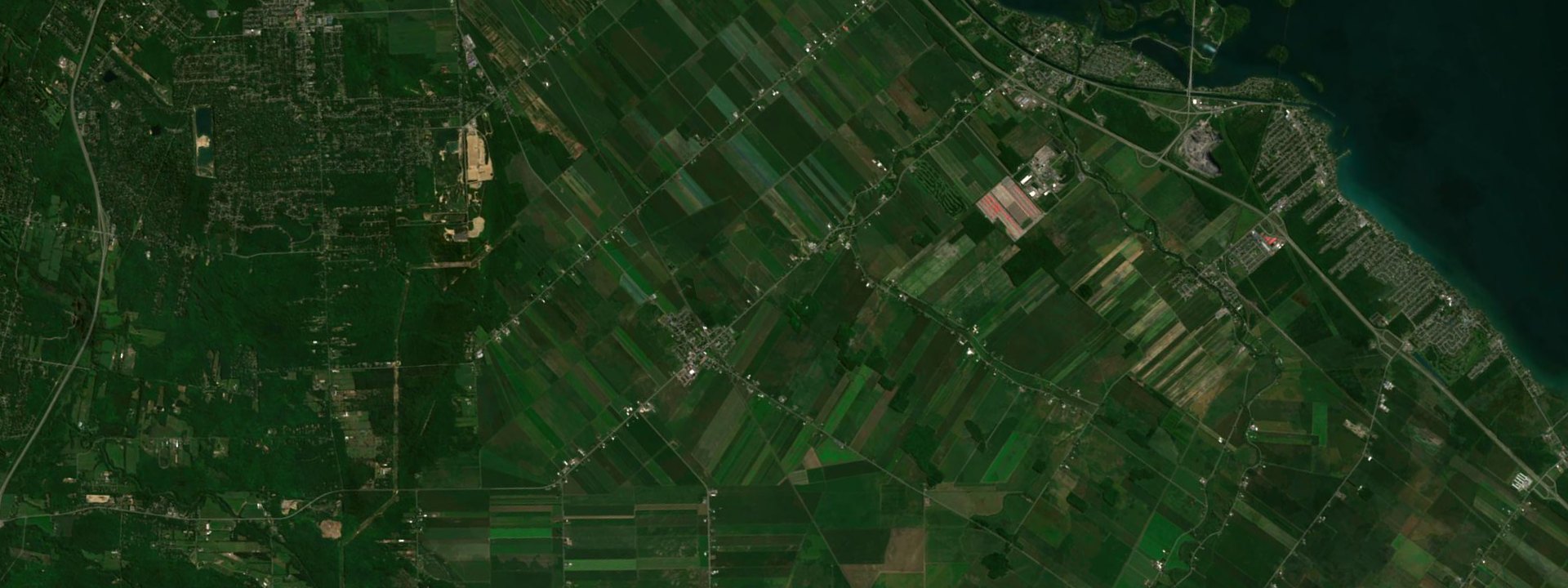 Vue satellite de Saint-Clet