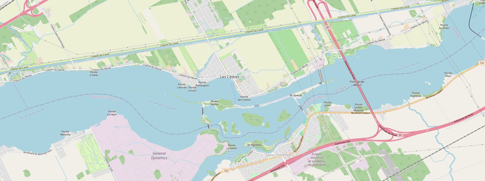 Plan des rues de Les Cèdres