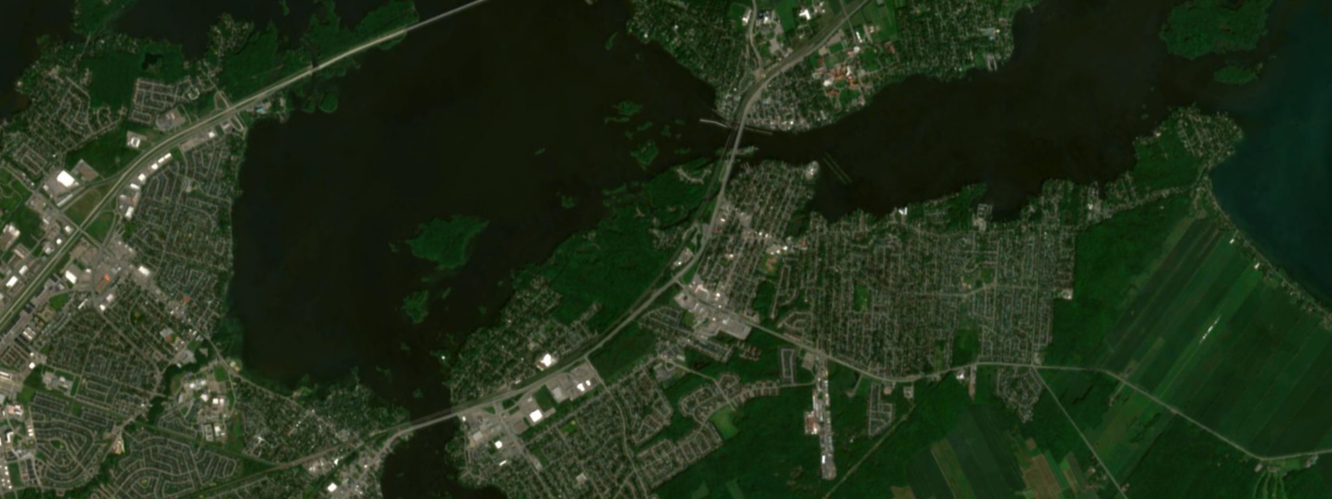 Vue satellite de L'Île-Perrot