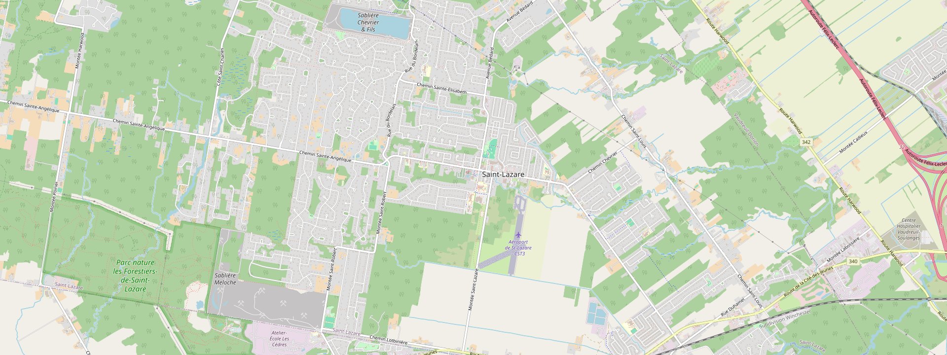 Plan des rues de Saint-Lazare