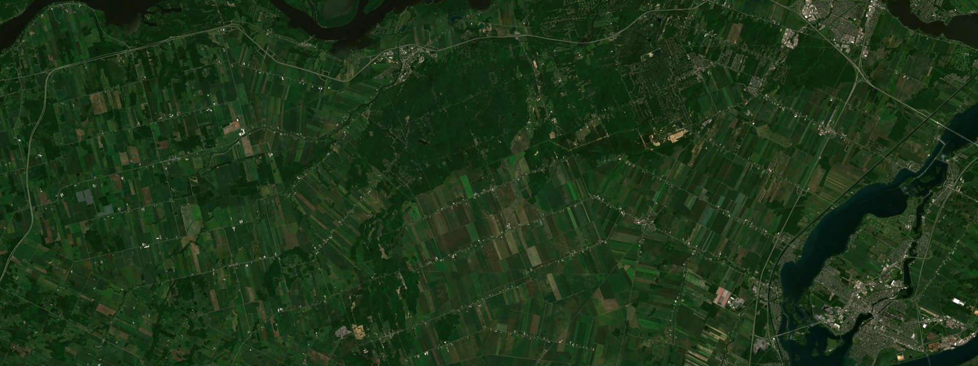 Vue satellite de Sainte-Marthe