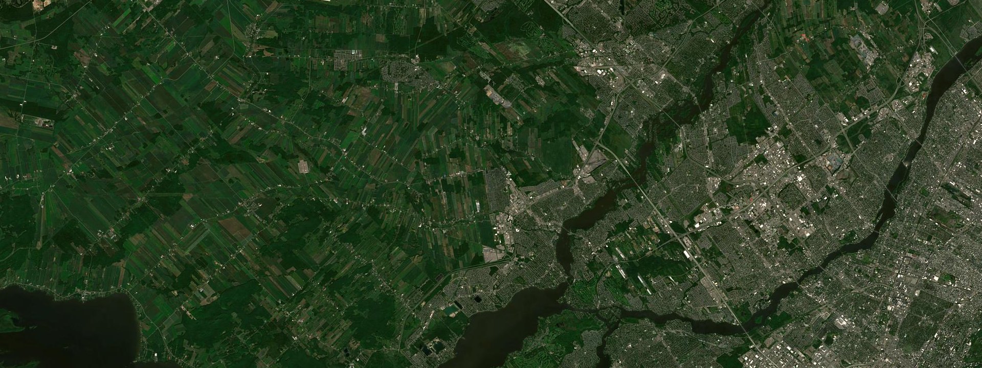 Vue satellite de Saint-Eustache