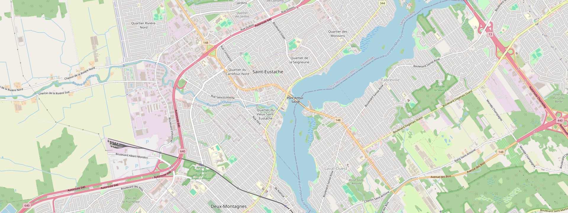 Plan des rues de Saint-Eustache