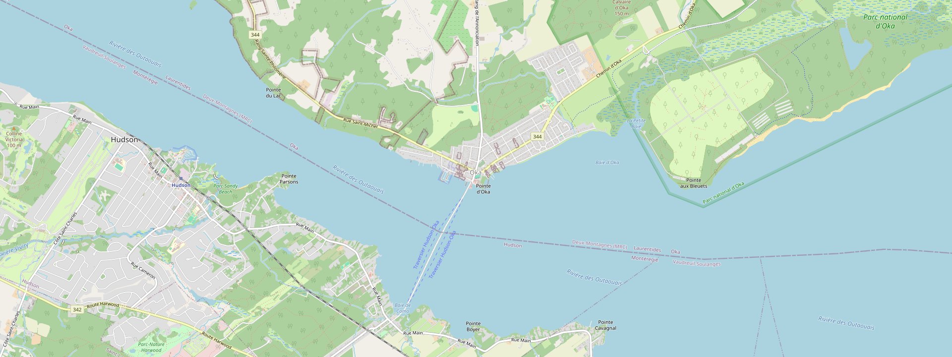 Plan des rues de Oka