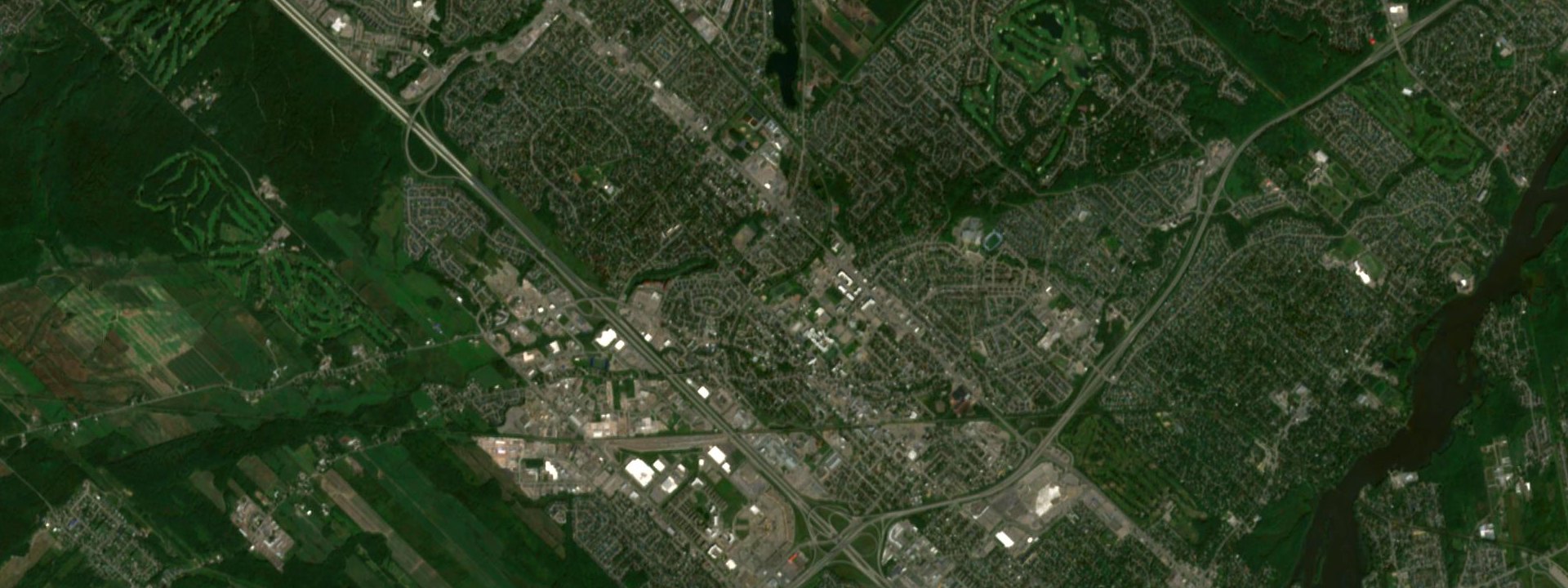 Vue satellite de Sainte-Thérèse