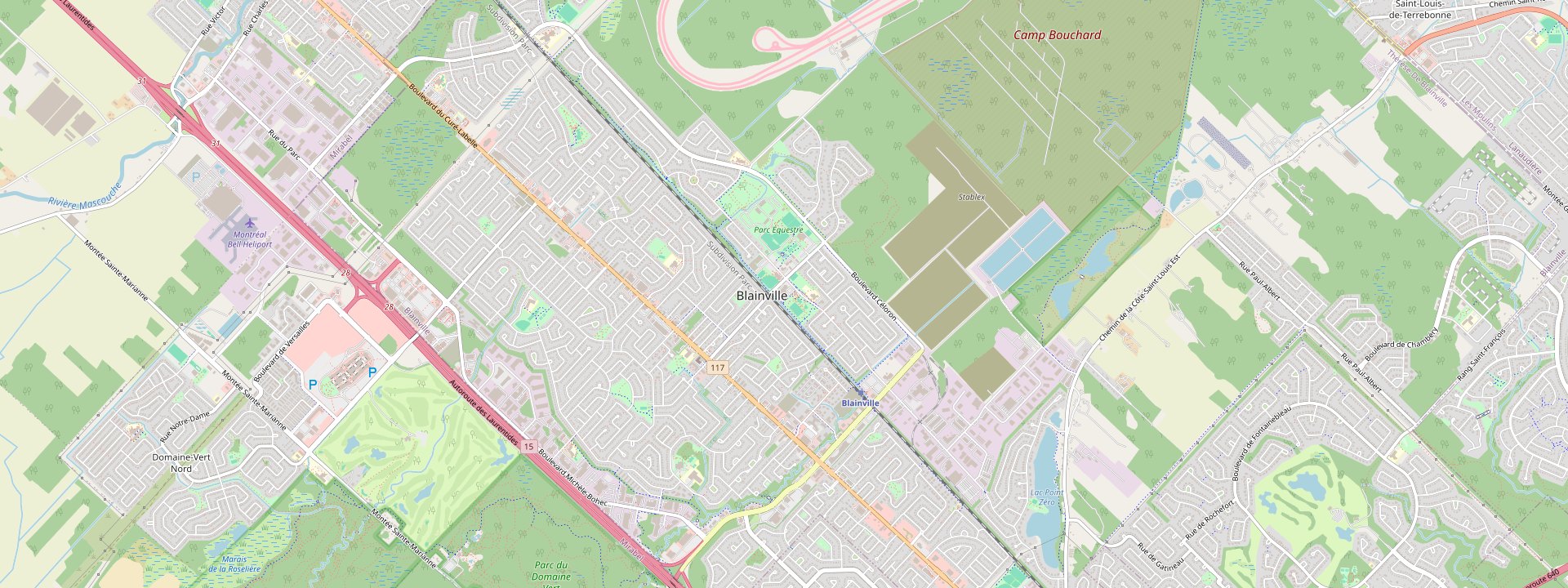 Plan des rues de Blainville