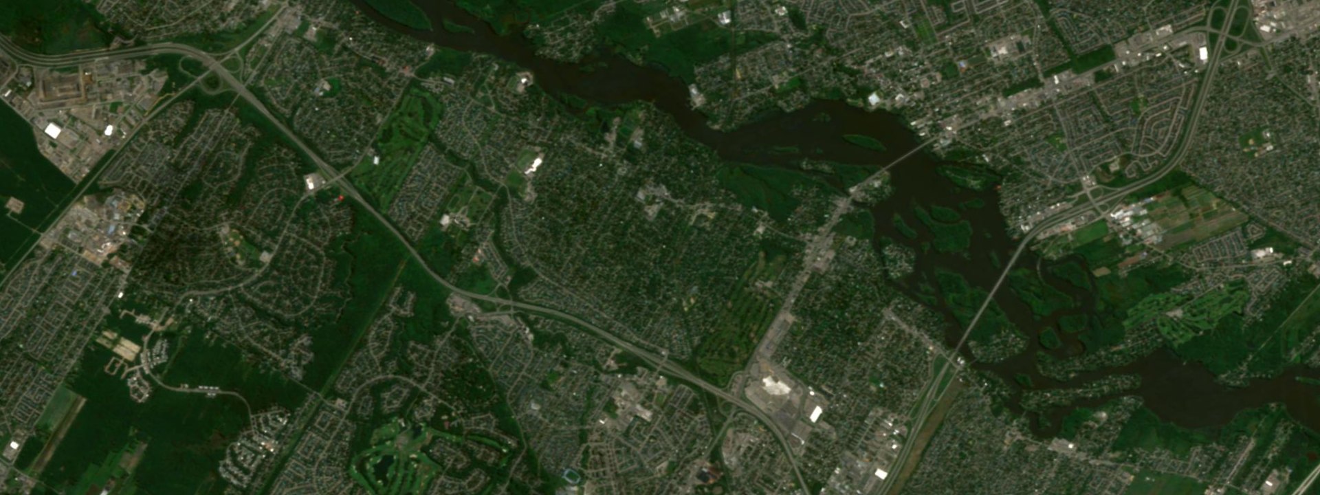 Vue satellite de Rosemère
