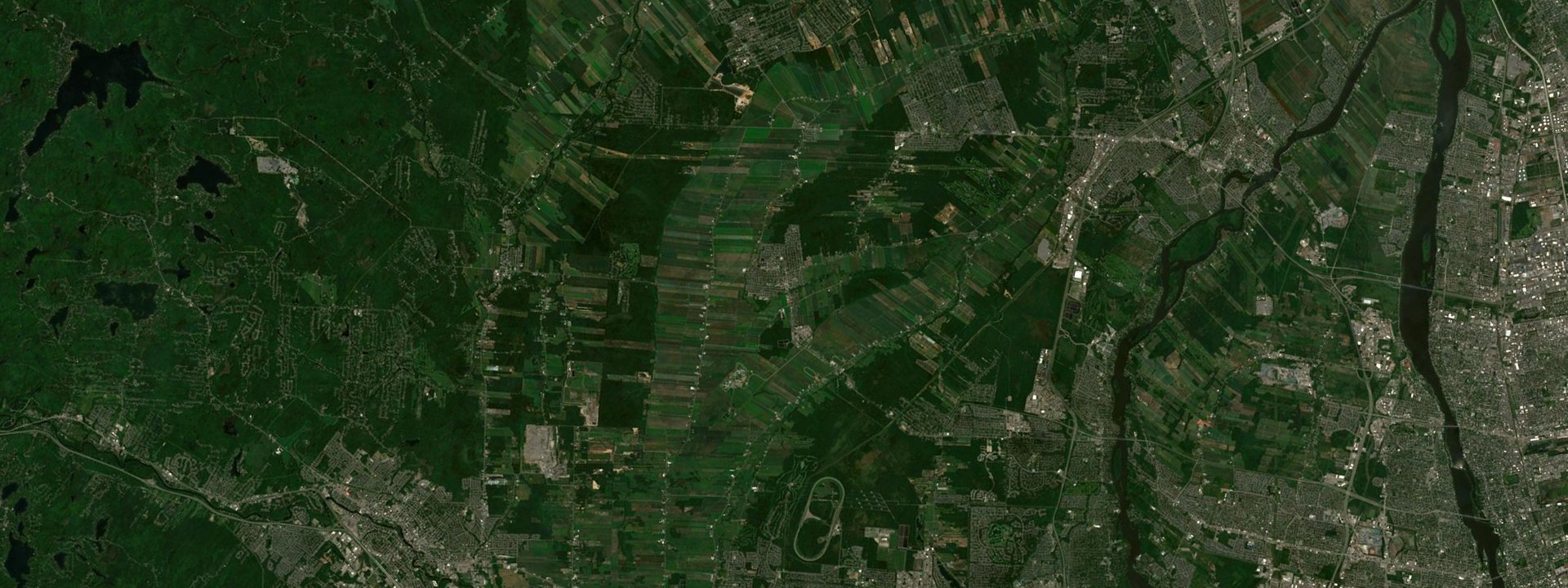 Vue satellite de Sainte-Anne-des-Plaines