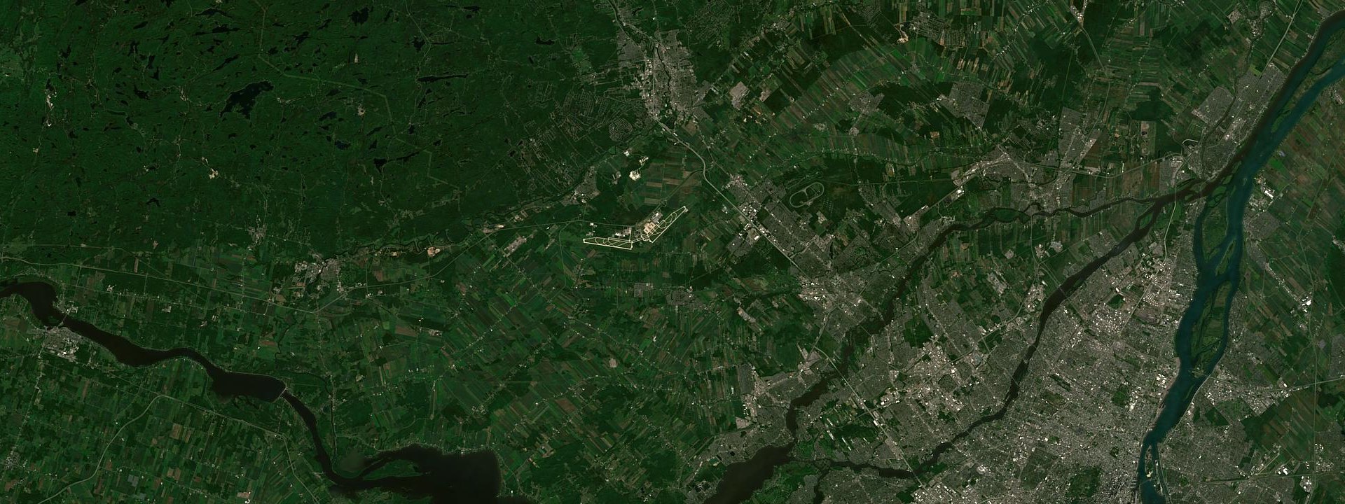 Vue satellite de Mirabel