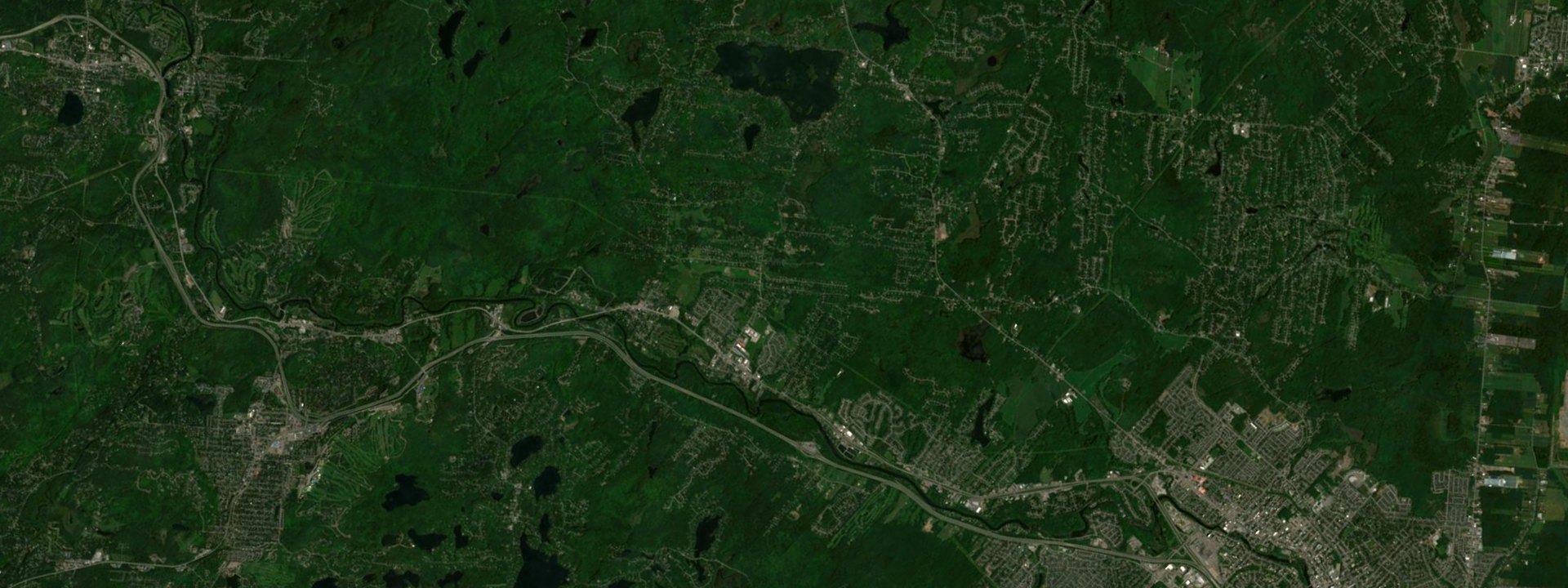 Vue satellite de Prévost