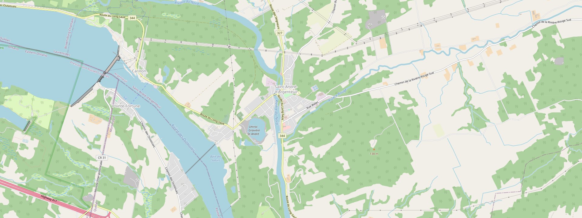 Plan des rues de Saint-André-d'Argenteuil