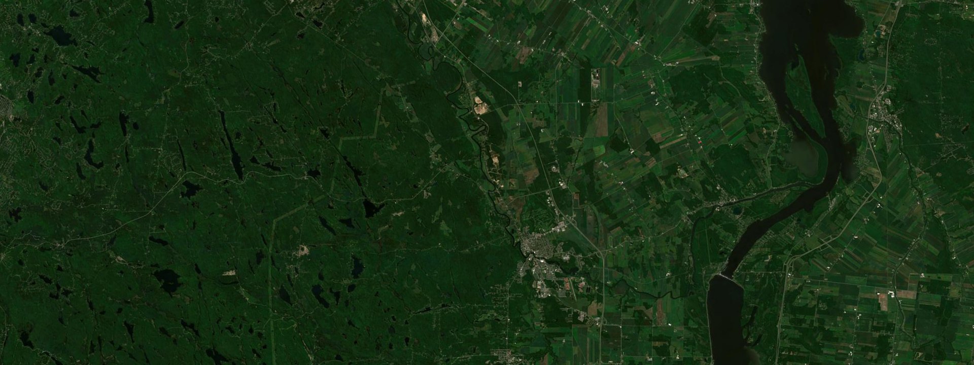 Vue satellite de Lachute