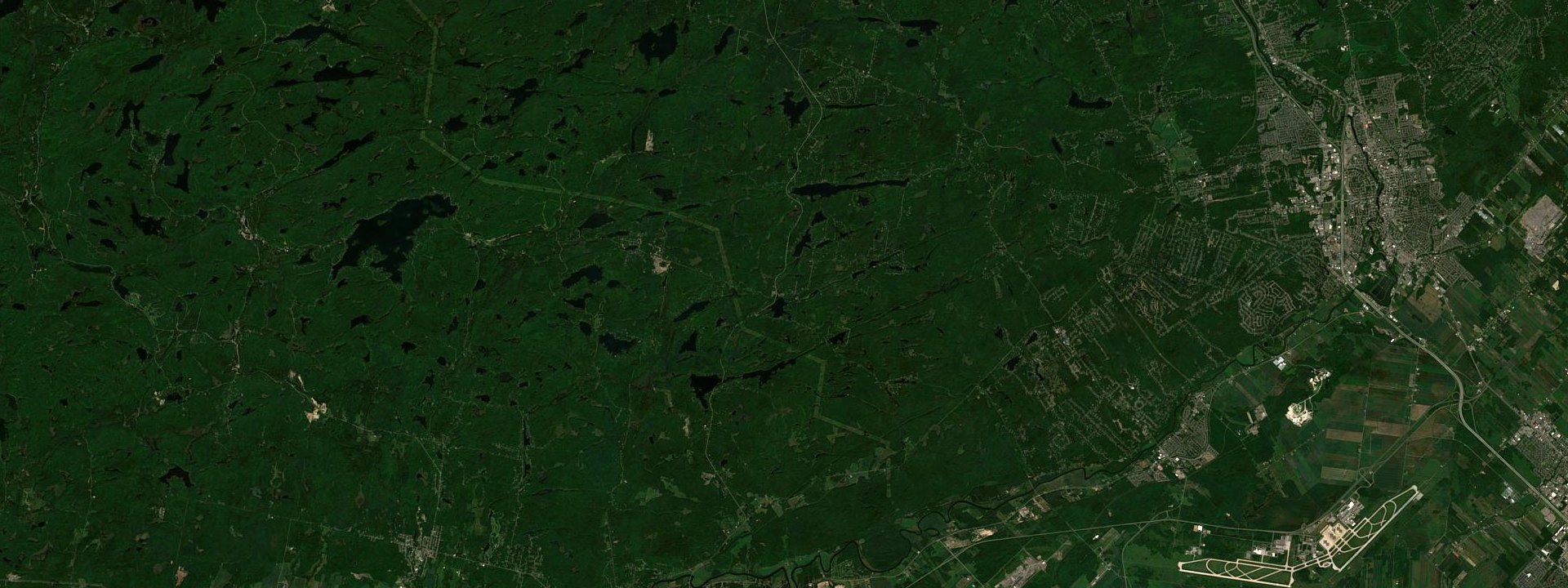 Vue satellite de Gore