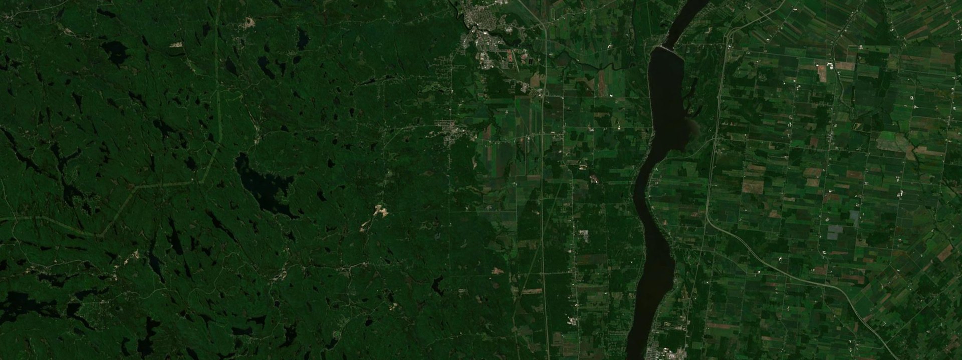Vue satellite de Brownsburg-Chatham