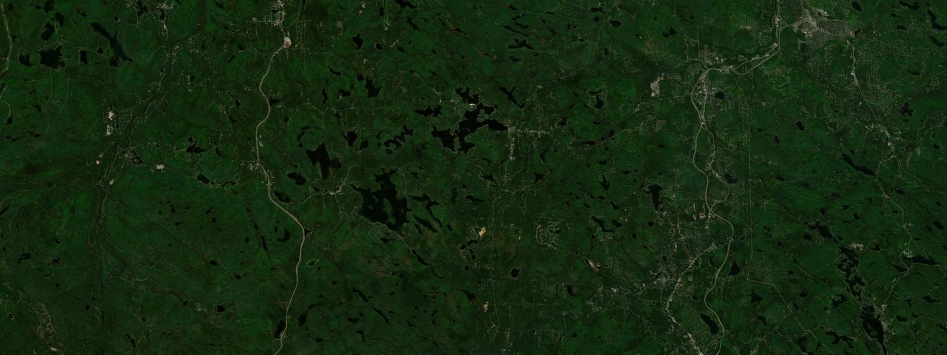 Vue satellite de Sainte-Marguerite-du-Lac-Masson
