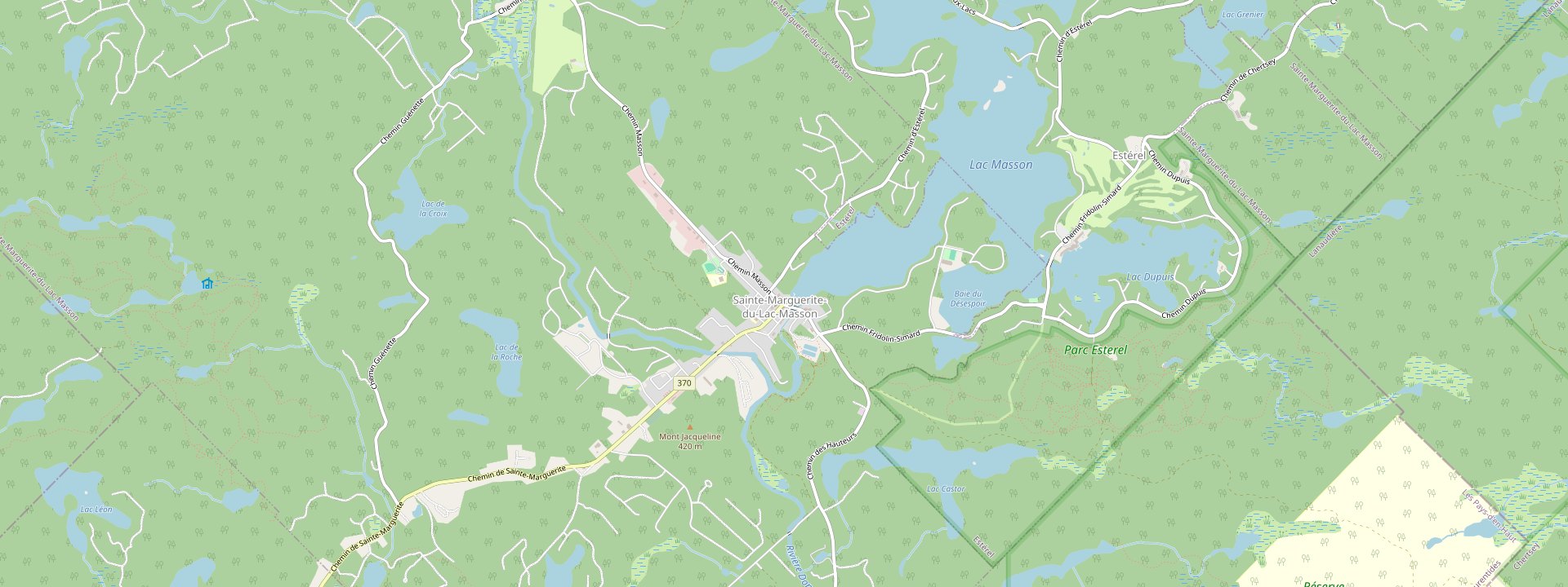 Plan des rues de Sainte-Marguerite-du-Lac-Masson